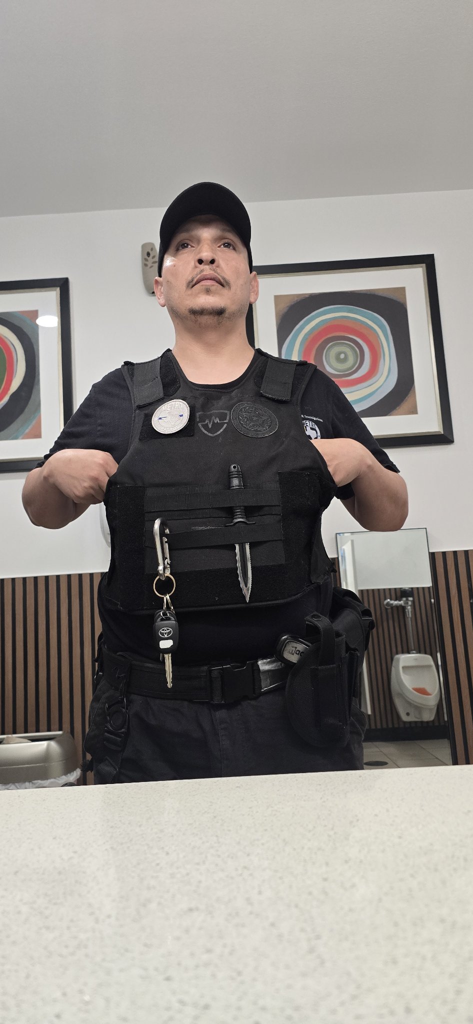 SAVS officer gear, front view